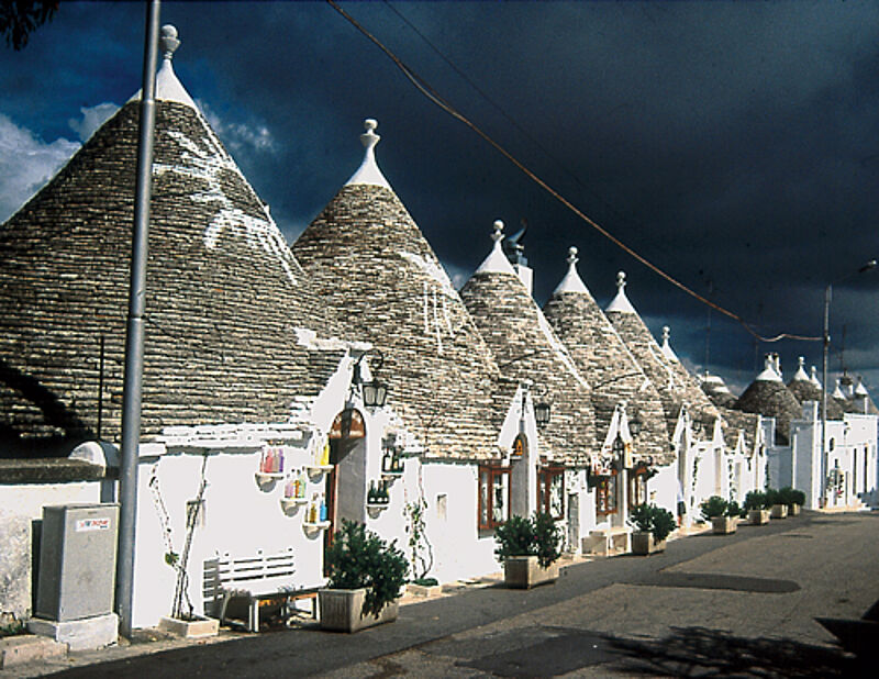 Mit den rund gebauten Häusern wollten die Einwohner Alberobellos der Steuer entgehen.