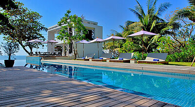 Pool mit Aussicht im neuen Centara Q Resort Rayong
