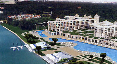 Das Titanic Deluxe Belek bietet 600 Zimmer und das nach Eigenangaben größte Spa der Türkei