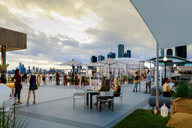 Cocktails in luftiger Höhe genießen: Das Offshore ist die weltgrößte Rooftop-Bar