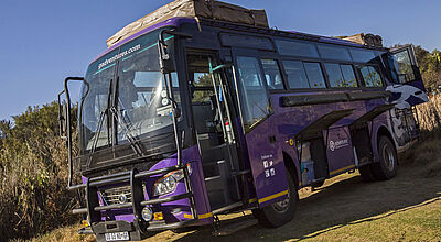 Für Reisen in Afrika wurde die Überland-Fahrzeugflotte „Lando“ renoviert und verbessert