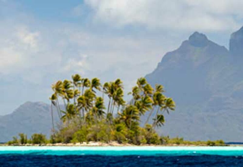 Strand und Palmen gibt es in Französisch Polynesien auch, beworben werden aktuell aber andere Qualitäten