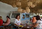 Beachclub-Atmo im italienischen Restaurant im Innside Alcudia