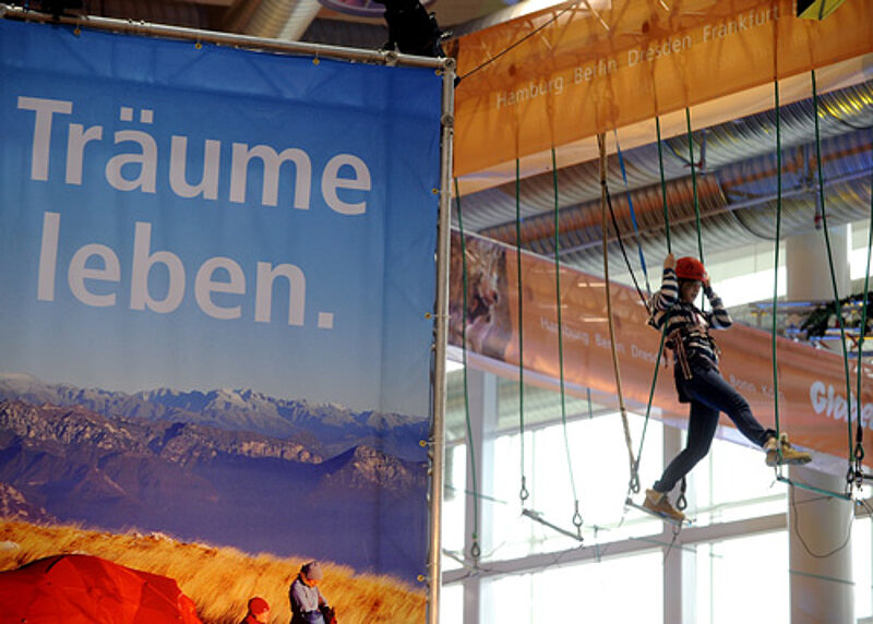 Aktivurlauber wie Kletterer kommen bei der Messe Reisen Hamburg voll auf Ihre Kosten.