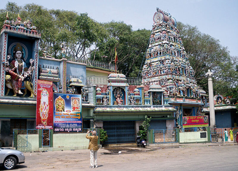 Der bunte Circle-Maramma-Tempel in Malleshwaram