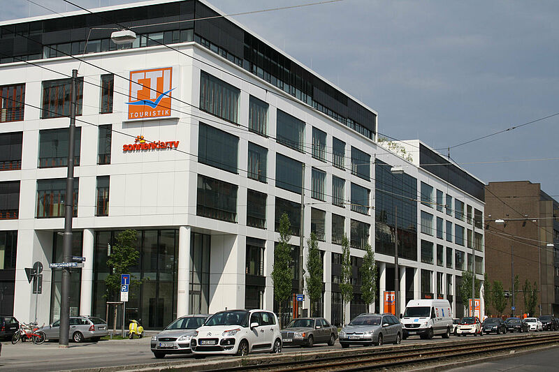 FTI-Zentrale in München: Eine Übernahme durch DER Touristik ist unwahrscheinlich. Foto: mg