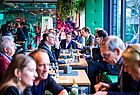 Zeit zum Netzwerken: Mittagspause im Lindner Congress Hotel