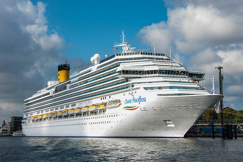 Drei Costa-Schiffe können Reiseverkäufer besichtigen, darunter die Costa Pacifica