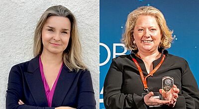 Wechsel im Riu-Vertriebsteam: Beatrice Krah (links) folgt auf Kathrin Scupin, hier beim Globus Award von touristik aktuell