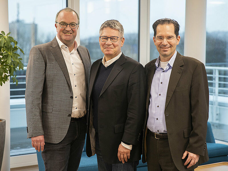 Die neue Geschäftsführung von Alpha Reisebüro-Partner (von links): Detlef Schroer, Albin Loidl und Christoph Rische. Foto: Christian Siepmann