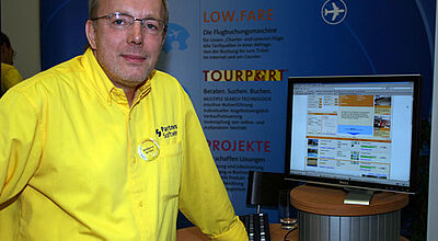 Mit einem neuen Angebot will Partners-Chef Wolfgang Brinker Reisebüros für Tourmaster begeistern.