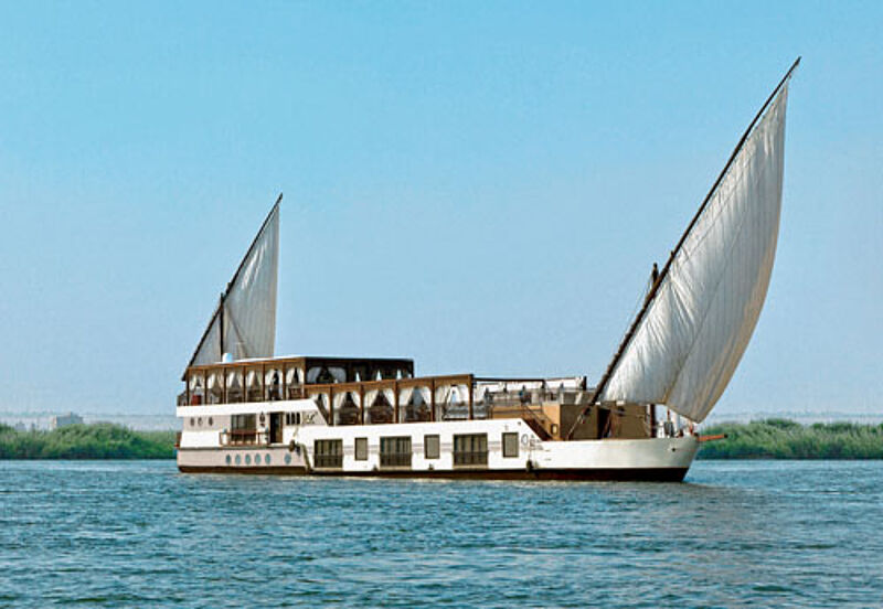 Die Elite-Dahabeya Jaz Yakouta ist erstmals für Oft auf dem Nil unterwegs. Foto: Oft Reisen