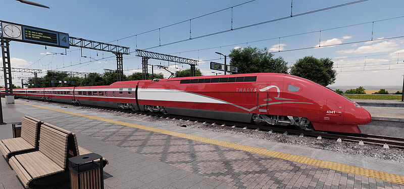 So sehen die neu designten Thalys-Züge von außen aus
