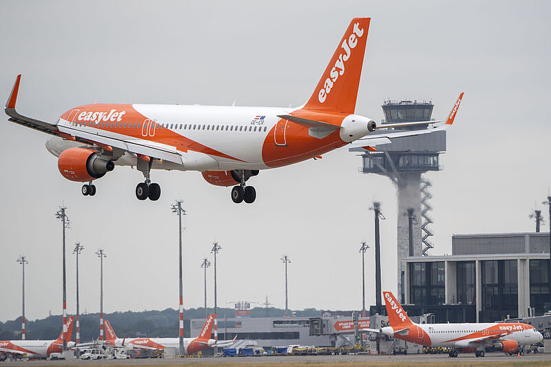 Nach eher mauen Jahren ist Easyjet am BER wieder präsenter. Foto: Easyjet