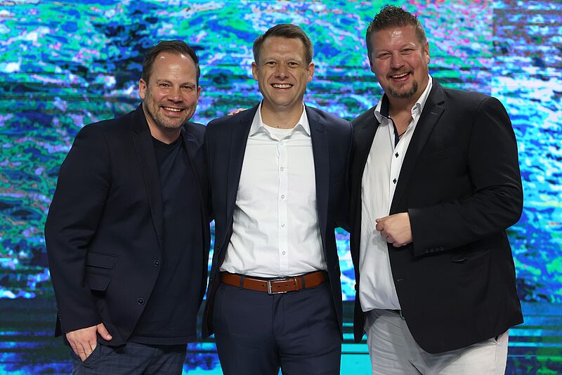 Sie leiten die Geschicke von RTK: Dennis Conrads, Hauke Moll und Rainer Gnyp