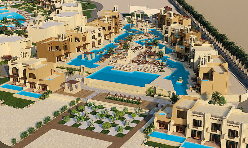 Hier noch im Modell: das neue True Beach Resort in Marsa Alam hat Schauinsland-Reisen exklusiv unter Vertrag