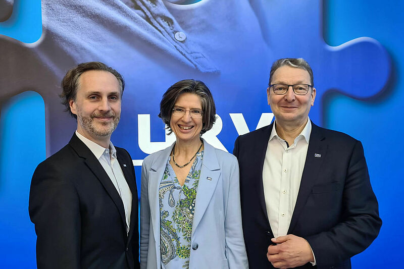 Präsentierten die URV-Neuerungen auf der ITB: Jens Heydenreich, Sabine Sandl und Alexander Piwonski. Foto: sl