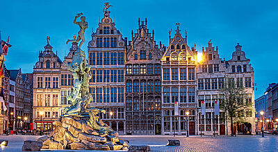 Der Grote Markt ist das historische Zentrum von Antwerpen