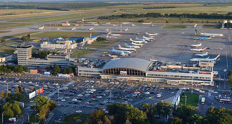 Auch der internationale Flughafen von Kiew wird nicht mehr angeflogen. Foto: Boryspil Airport