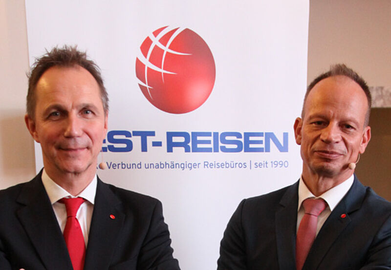 Setzen auf exklusive Angebote: die Best-Reisen-Vorstände Frank Winkler und Cornelius Meyer