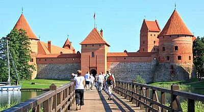 Eine Highlight in Litauen: die Burg Traikai bei Vilnius