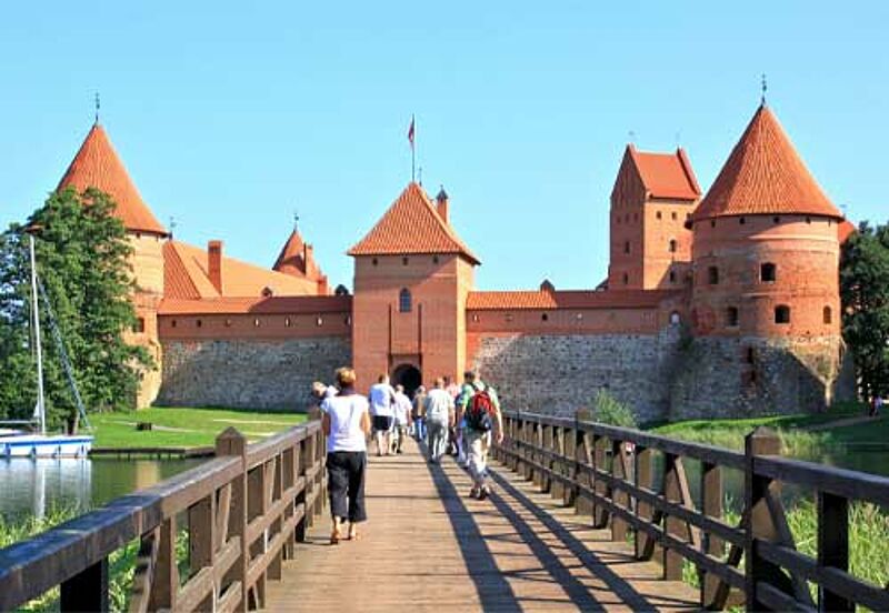 Eine Highlight in Litauen: die Burg Traikai bei Vilnius