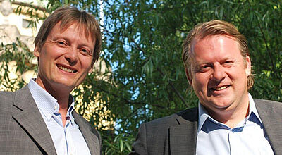 Gründeten den Außendienst der Touristik: Ralph Wissenbach (links) und Peter Draeger