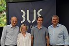 Erklärten das neue TUI-Blue-Konzept in Sarigerme: Erik Friemuth (Managing Director TUI Hotels & Resorts), Louise Bates, Jano Martin und Artur Gerber (TUI-Blue-Geschäftsführer)
