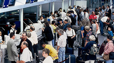 Auch am Frankfurter Airport konnten die meisten Fluggäste planmäßig reisen
