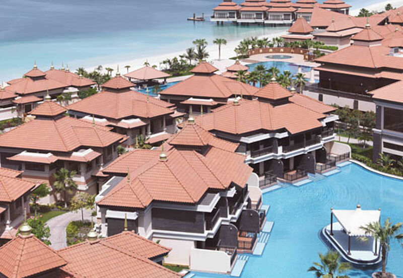 Das Anantara Dubai The Palm Resort & Spa bietet 18 Over-Water-Villen