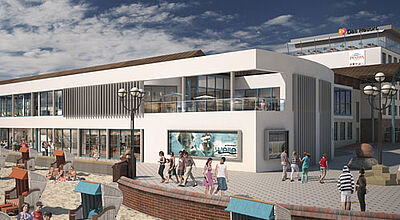 Direkt am Strand gelegen: So soll das Aja-Resort Grömitz einmal aussehen