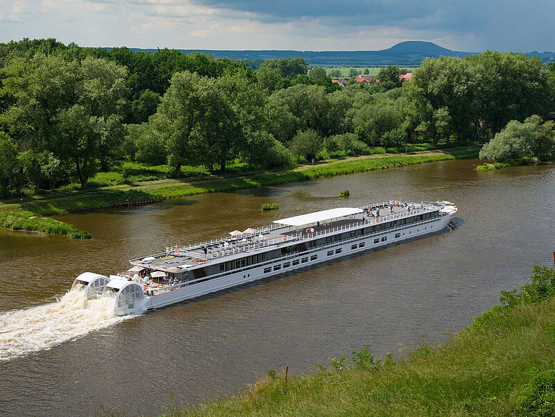 Die Elbe Princesse kreuzt 2023 erstmals auch zwischen Berlin und Hamburg. Foto: Croisi Europe