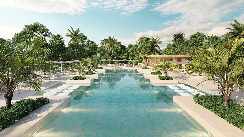 Der neue Pool im Family-Selection-Bereich im Grand Palladium Kantenah Resort & Spa in Mexiko