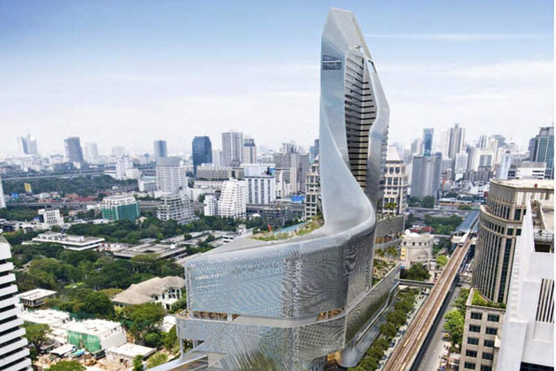 Das Park Hyatt Bangkok ist gedreht wie eine Spirale