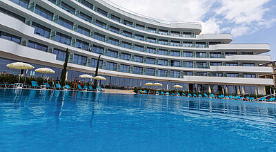Das neue Riu Astoria am Goldstrand hat 538 Zimmer. Foto: Riu