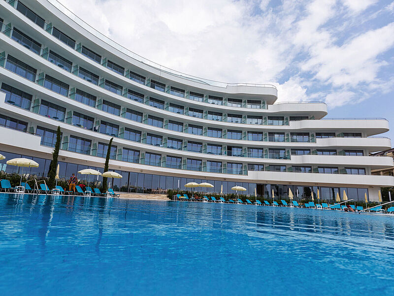 Das neue Riu Astoria am Goldstrand hat 538 Zimmer. Foto: Riu