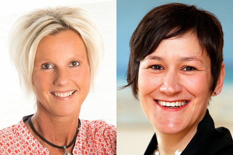Zwei von sechs Regional-Managerinnen mit langer Erfahrung bei TLT: Insa Kämper (links) und Simone Holländer