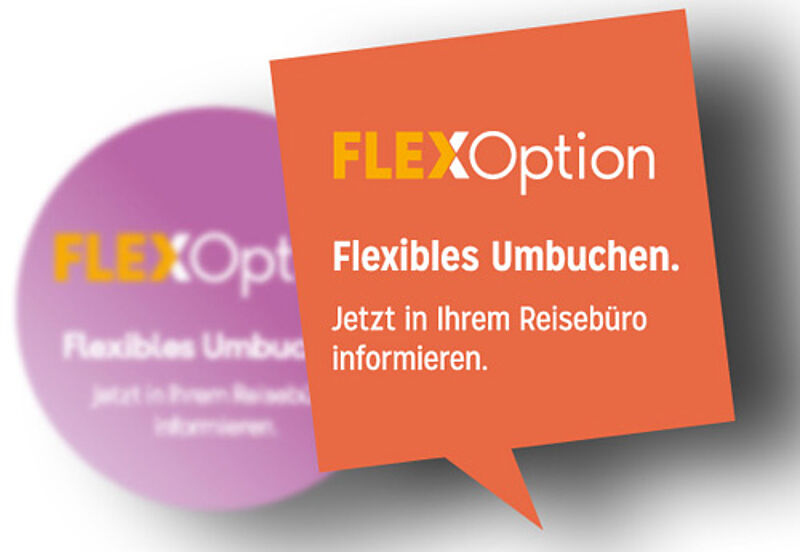 Die Flex Option kostet neun Euro pro Person für Autoreisen und Flugreisen auf Nah- und Mittelstrecke und 15 Euro für die Fernstrecke