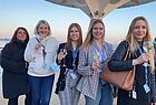 Reiseexpertinnen auf Entdeckungstour (von links): Melanie Gohr (Reiseland Itzehoe), Julia Schachtschneider (Reiseland), Michelle Mundzik (Ganserer Touristik, Frontenhausen), Antonia Eckhardt (Reiseland Ratio, Kassel) und Cindy Nieswandt (Alltours Reisecenter Heidenau)