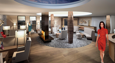 In der Lobby des Aalernhüs gibt es für die Urlauber auch eine Kaminlounge