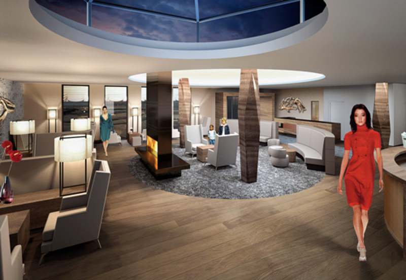 In der Lobby des Aalernhüs gibt es für die Urlauber auch eine Kaminlounge