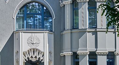 Detail einer Hausfassade