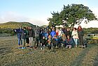 Am Vulkan treffen sich erstmals alle Teams der Rallye Mascarun. Vertreten sind Reisebüros aus Frankreich, Belgien, der Schweiz und Deutschland