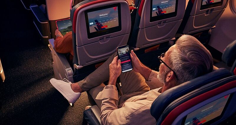 Ab 1. Februar können Passagiere von Delta Air Lines auf zahlreichen US-Inlandsflügen kostenlos im Internet surfen