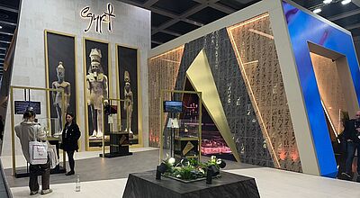 Ausstellungsfläche von Ägypten auf der ITB