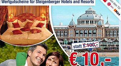 Eröffnungsschnäppchen der Steigenberger Hotels beim neuen Deal-Portal von Unister