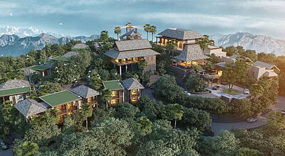 Das Dusit Thani Himalayan Resort Dhulikhel liegt in den Ausläufern des Himalaya