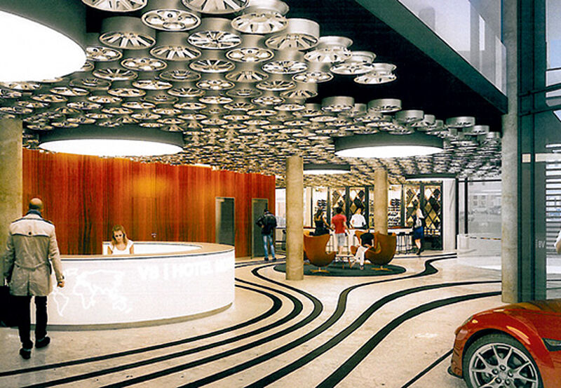 Im V8 Hotel dreht sich alles um das Thema Auto Im V8 Hotel dreht sich alles um das Thema Auto