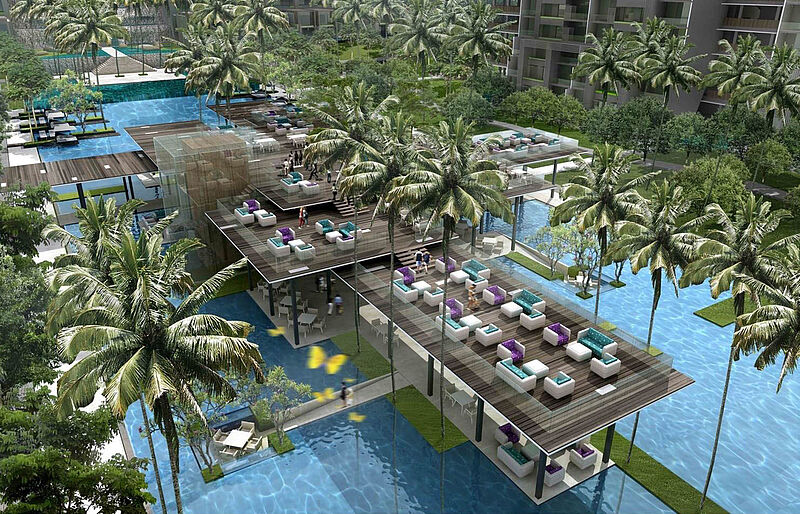 Der Pool des neuen The Apurva Kempinski Bali ist 60 Meter lang