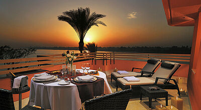 Das Steigenberger Resort Achti am Ostufer des Nils in Luxor bietet 281 Zimmer